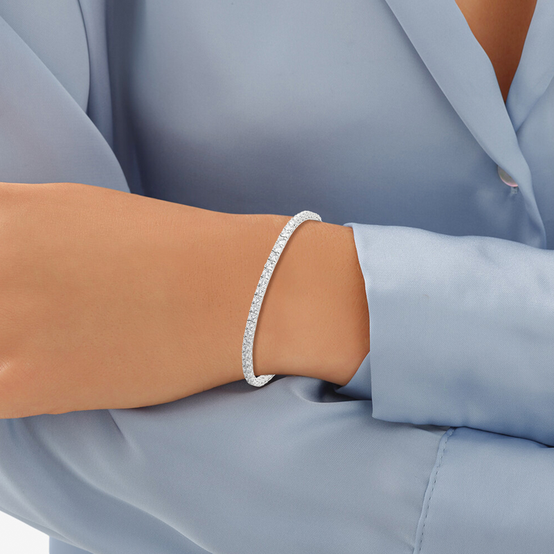 Lab Grown Diamond 6ctw. Tennis Bracelet in Sterling Silver image number null